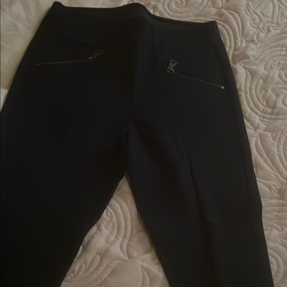 Ci Sono dark navy  Pants with Zipper Accent S